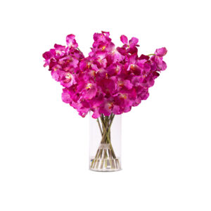 X-Large Artificial Vanda Arrangement In Glass Vase