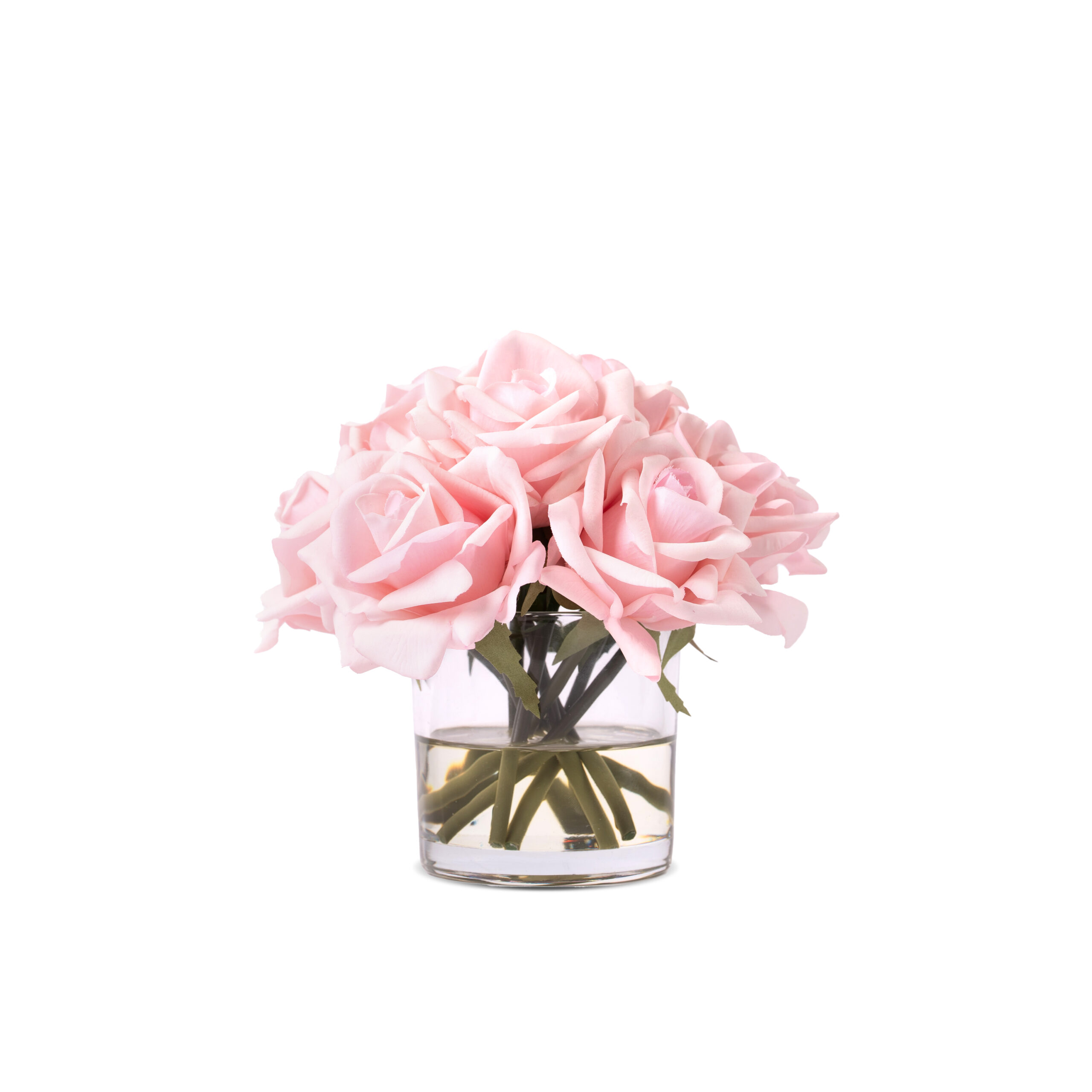 Real Touch Rose in S-Size In Glass Vase - Image 5