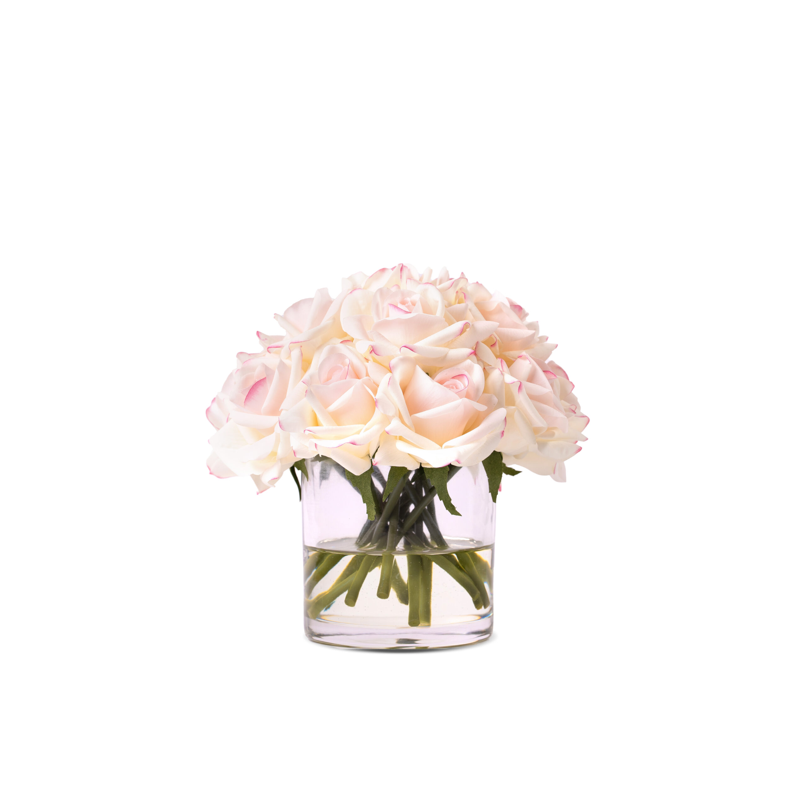 Real Touch Rose in S-Size In Glass Vase - Image 3