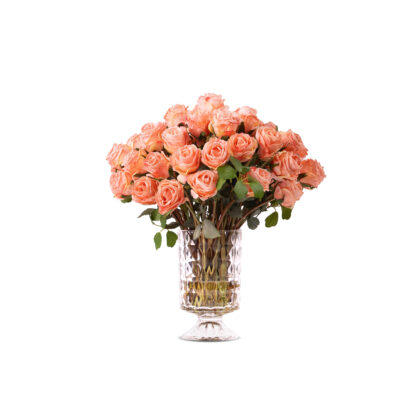 Roses Arrangement In Classic Vase