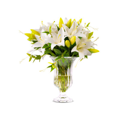 Classic Lilies In classic Glass Vase